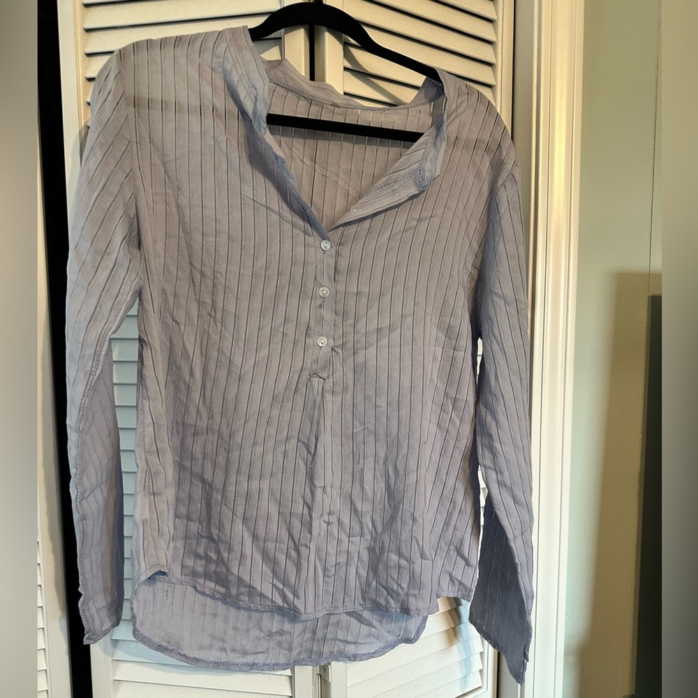 Women’s light blue striped blouse szS.